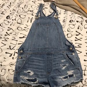 VINTAGE JEAN ROMPER AMERICAN EAGLE